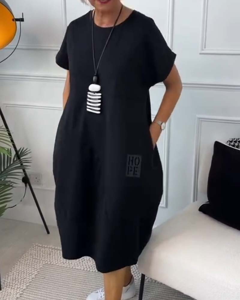 Zuzanna | Zwiewna letnia sukienka z okrągłym dekoltem