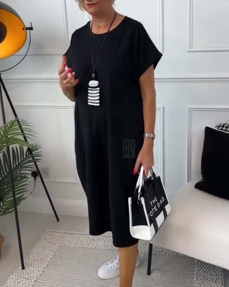 Zuzanna | Zwiewna letnia sukienka z okrągłym dekoltem