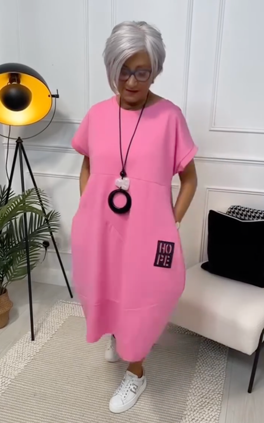 Zuzanna | Zwiewna letnia sukienka z okrągłym dekoltem